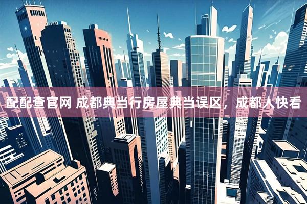 配配查官网 成都典当行房屋典当误区，成都人快看